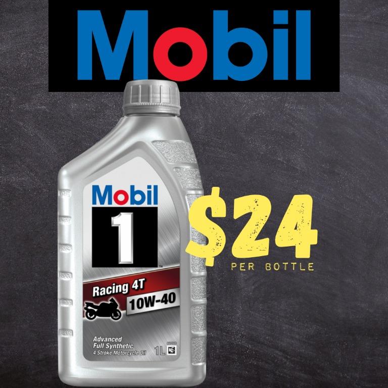 MOBIL 1 RACING ENGINE OIL PROMO, Motorcycles, Motorcycle Accessories on ...