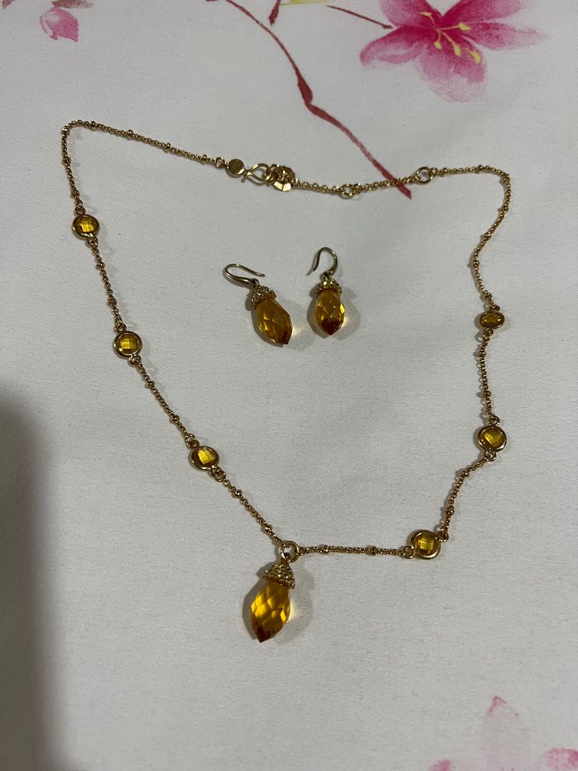 Monet necklace and earrings set