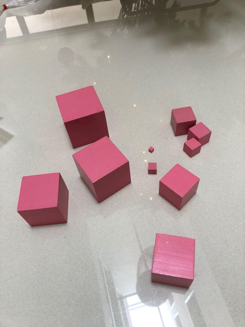 Montessori pink tower, Hobbies & Toys, Toys & Games on Carousell