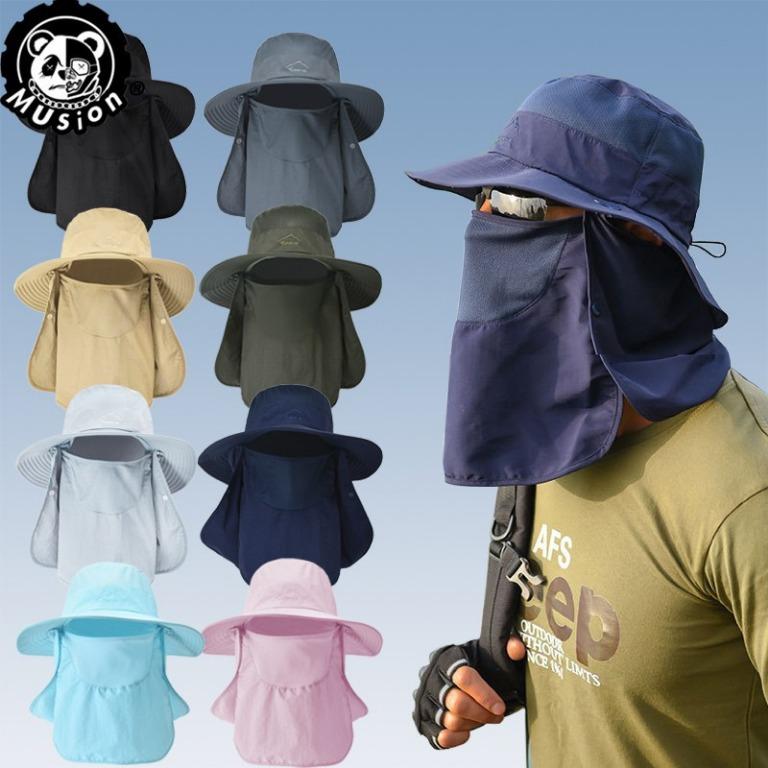 △Musion UPF 50+ UV Proof Fishing Cap Detachable Gardening Hat