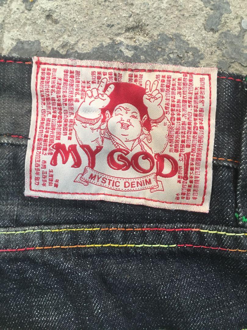 MY GOD MYSTIC DENIM, Men's Fashion, Bottoms, Shorts on Carousell