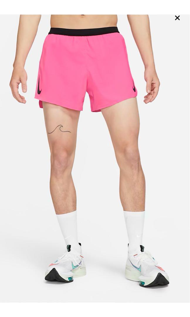Nike AeroSwift Men's 4”/10cm Running Shorts Pink, Men's Fashion