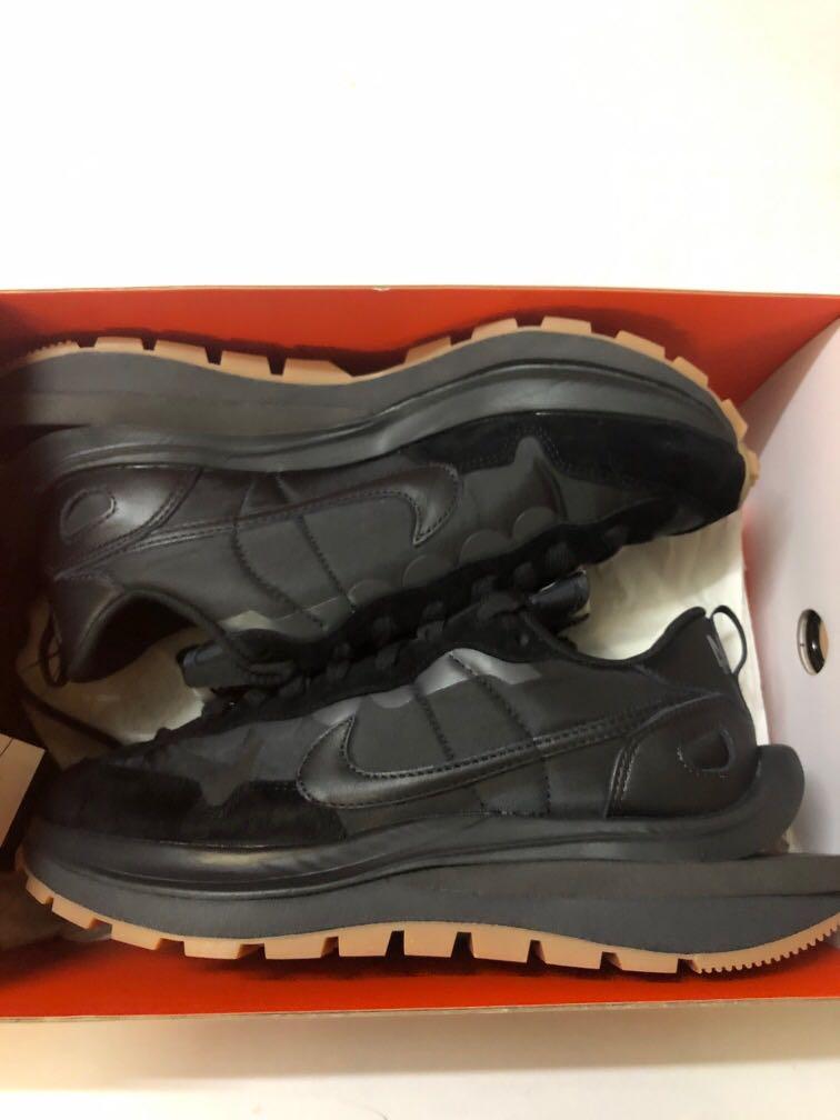 Nike x sacai vapor waffle black sacai vaporwaffle black, Men's Fashion, Footwear, Sneakers