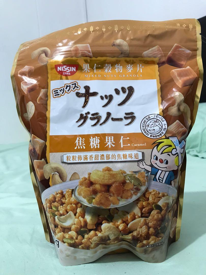 Nissin Mixed Nuts Granola, Food & Drinks, Packaged & Instant Food on