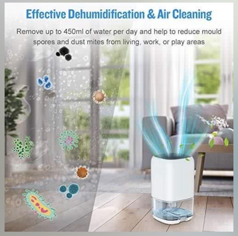 Nobebird Dehumidifier 1000ml compact, TV & Home Appliances, Air