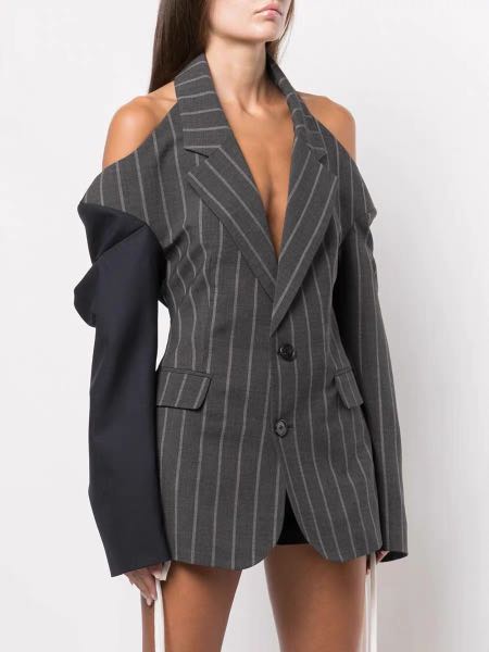 Off the shoulder suit jacket hotsell