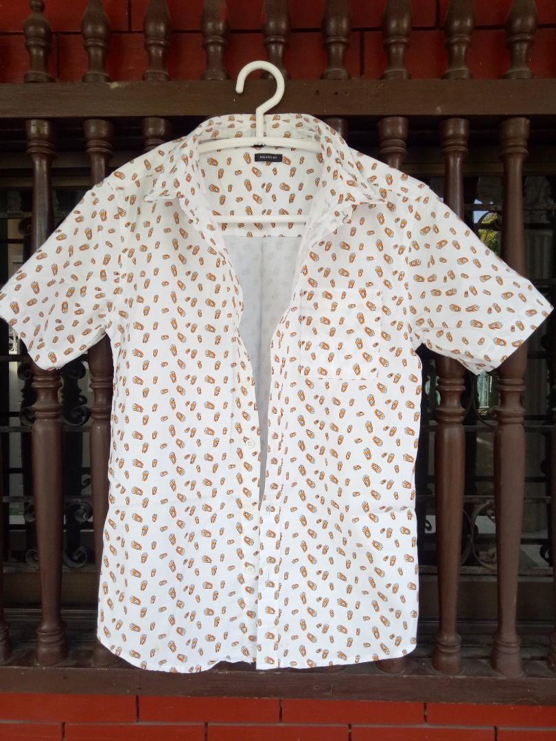 Penshoppe top white polo