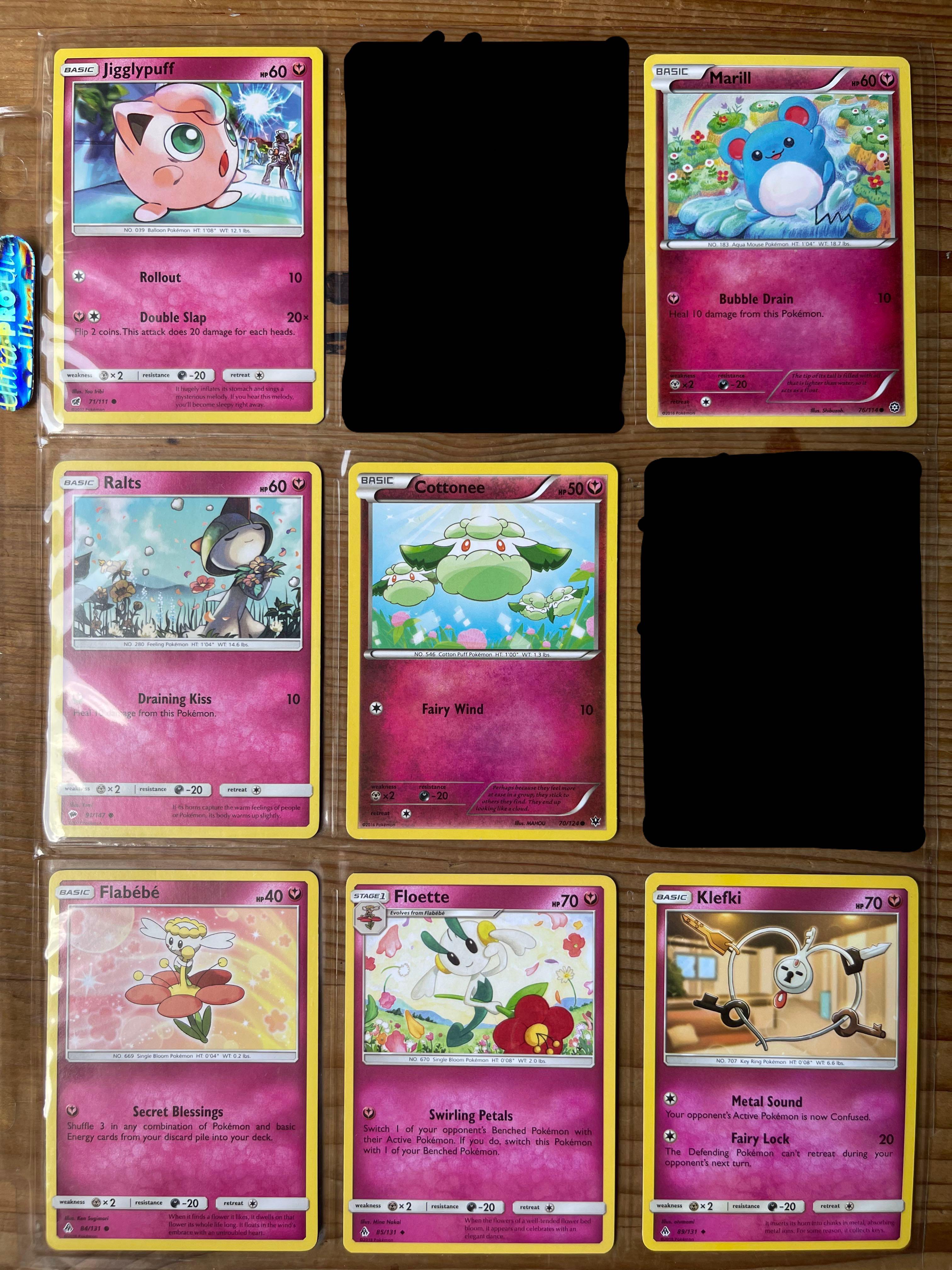 Pokemon Fairy Type Cards