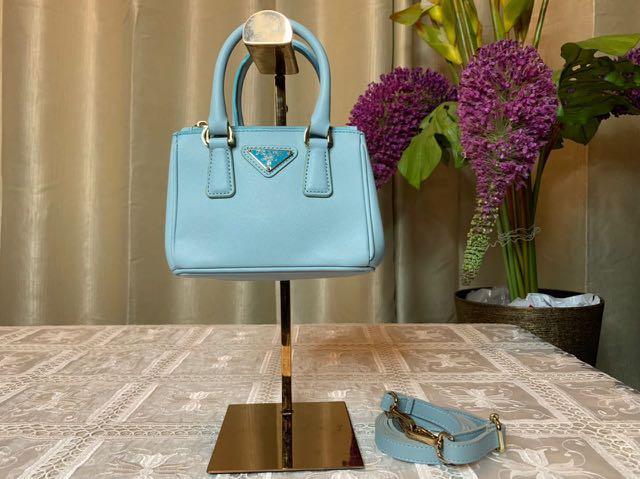 Prada Mini Saffiano Galleria Bag, Luxury, Bags & Wallets on Carousell