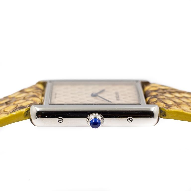 Preowned Cartier Tank Solo Python Large Quartz Ref: W5200021, Luxury ...