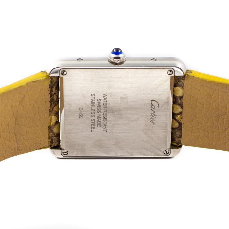 Preowned Cartier Tank Solo Python Large Quartz Ref: W5200021, Luxury ...
