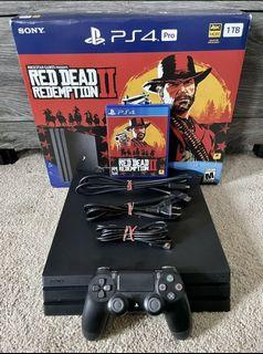 PS4 Pro Red Dead Redemption II Edition ( With Box / New Used)