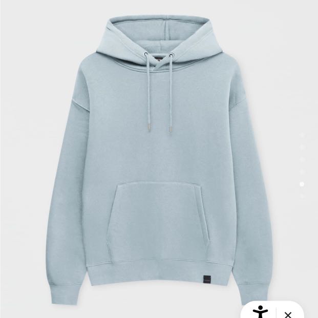 Pull and bear clearance light blue hoodie