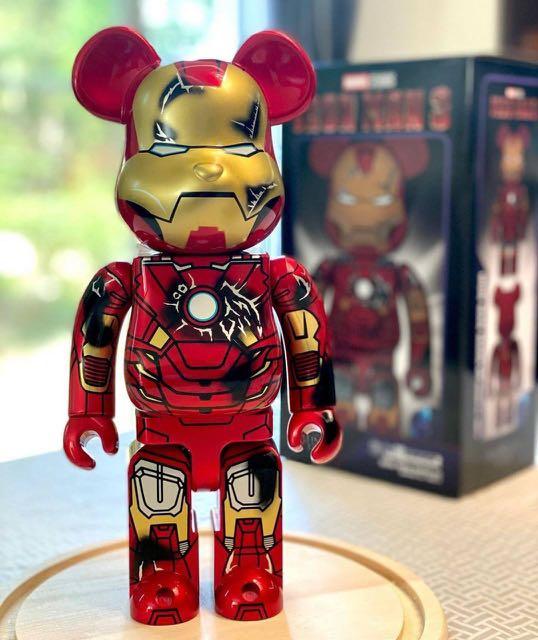 Bearbrick IRON MAN MARK VII DAMAGE Ver.フィギュア - その他