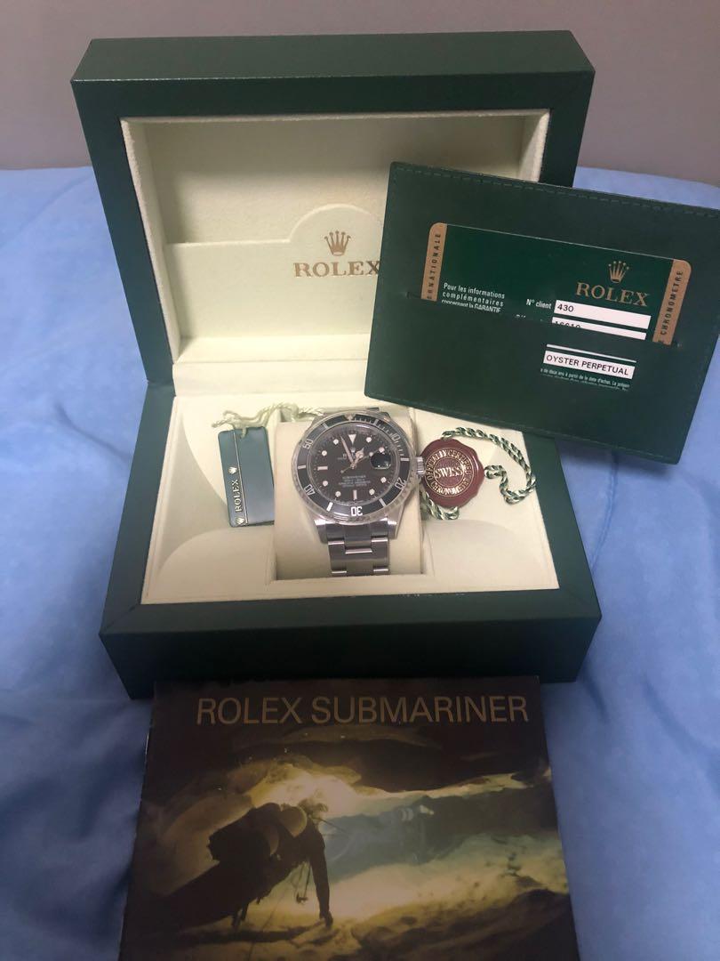 Rolex Submariner Date 16610 Full set, Luxury, Watches on Carousell
