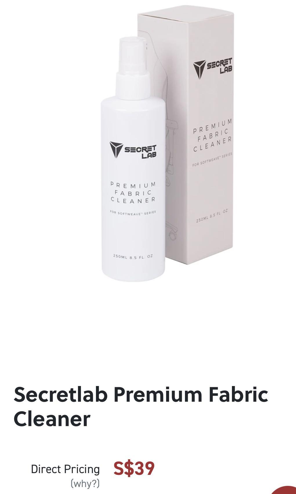 Secretlab premium fabric cleaner review new arrivals