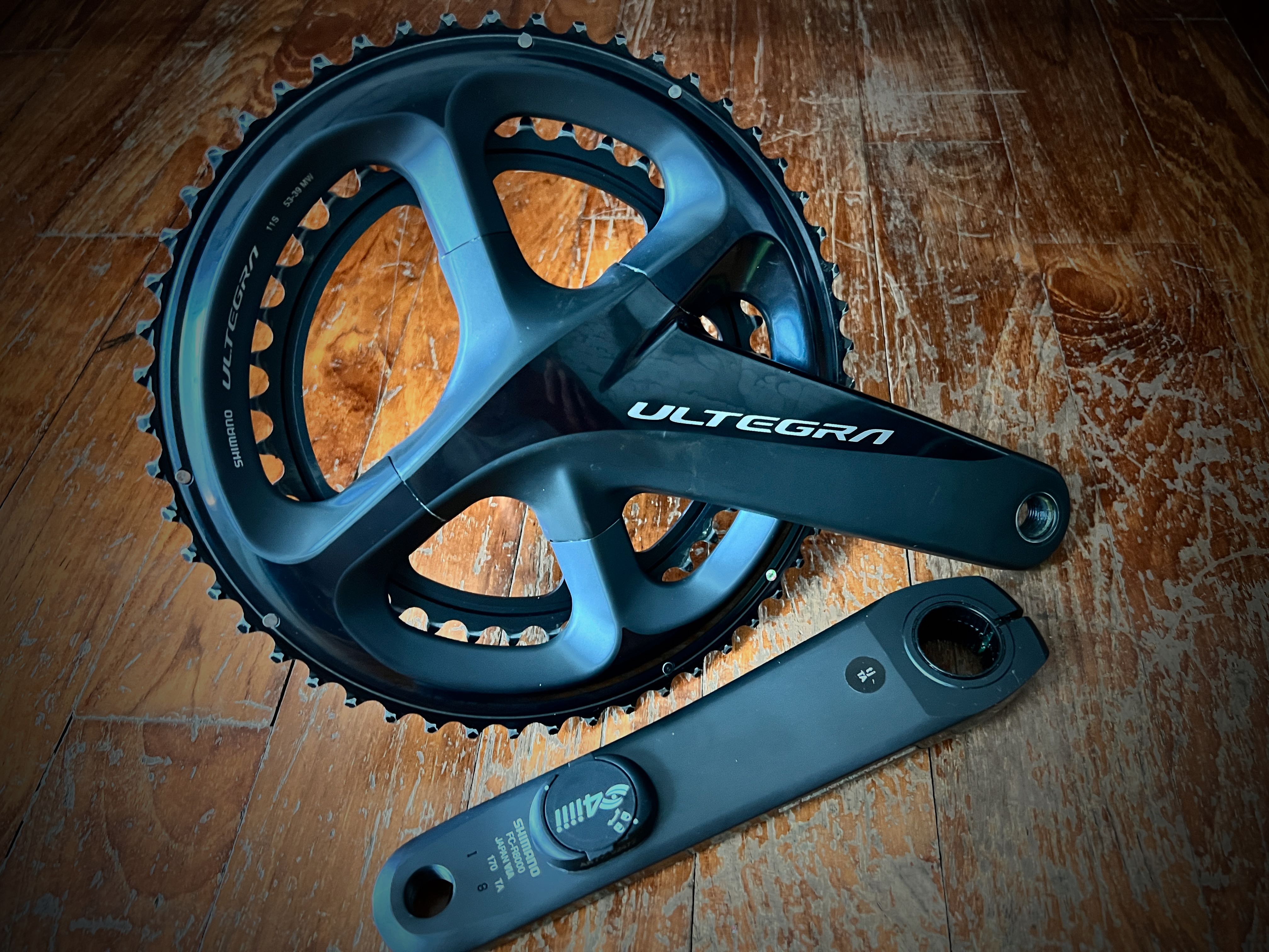 Shimano Ultegra crank with 4iii power meter, Sports Equipment, Bicycles & Parts, Parts
