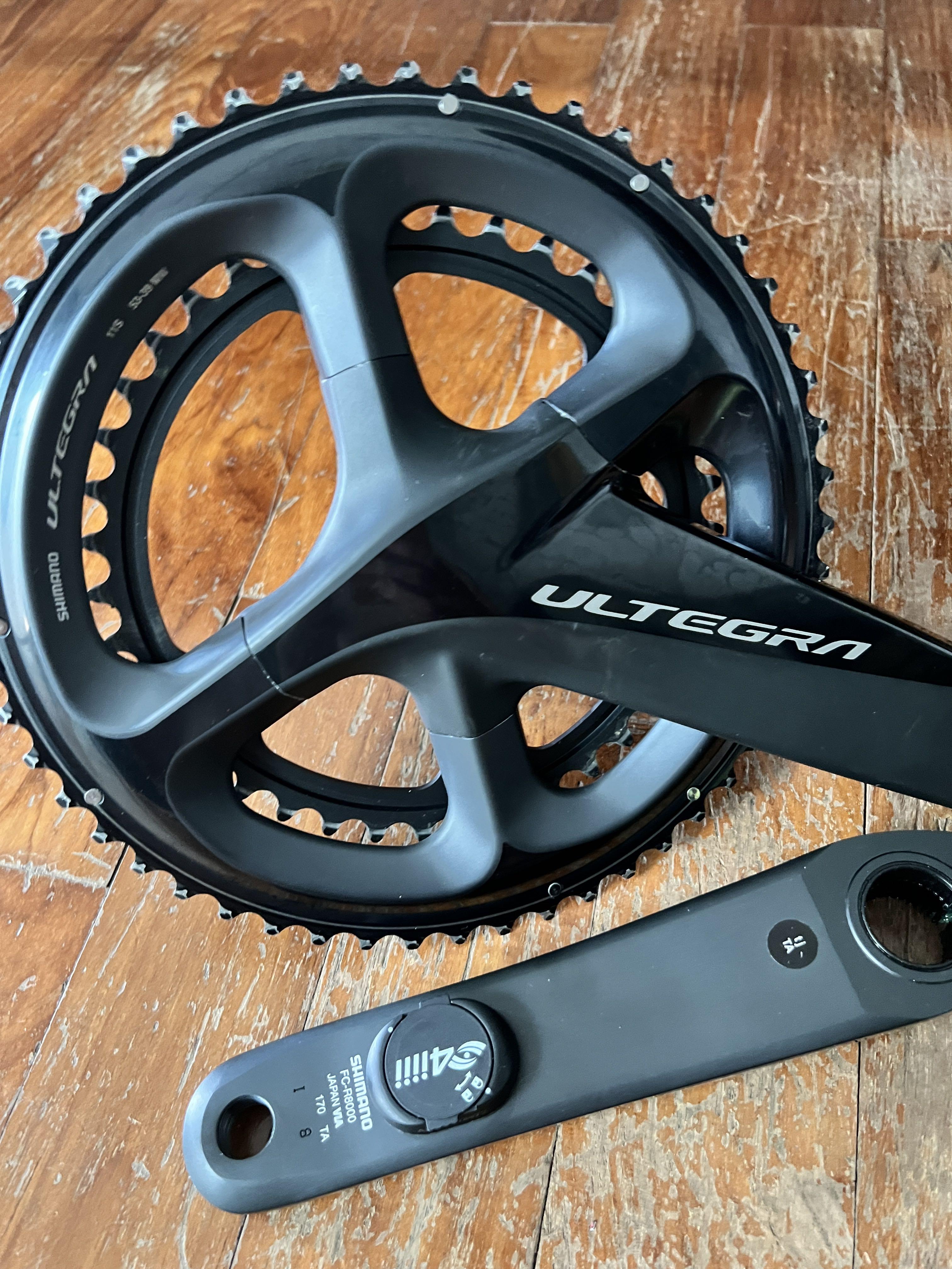 Shimano Ultegra crank with 4iii power meter, Sports Equipment, Bicycles & Parts, Parts