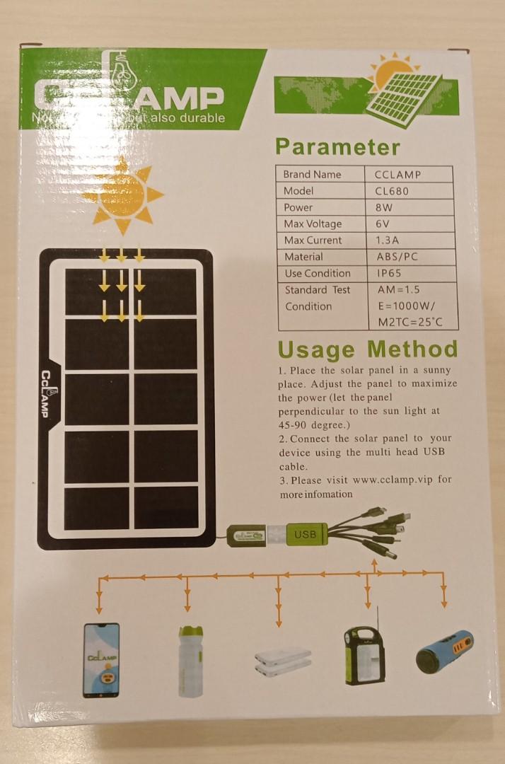 Solar panel for cellphone etc. (Category: Android Others) located in Taytay. Submitted by joselaquino (Listing ID 1153024362, Image 3). Description: brandnew solar panel 8w charger for cellphone etc..