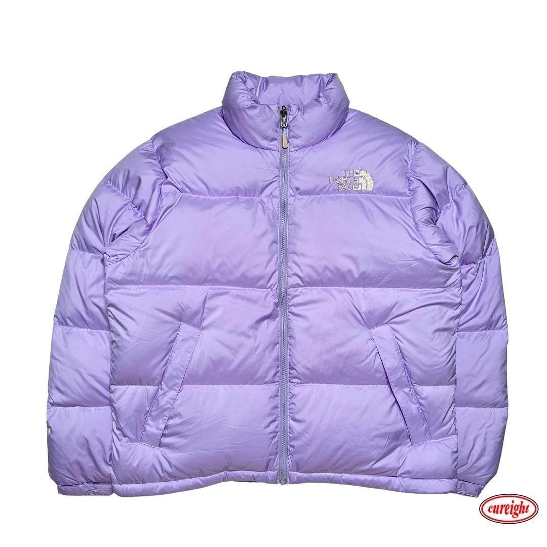 north face puffer jacket purple womens