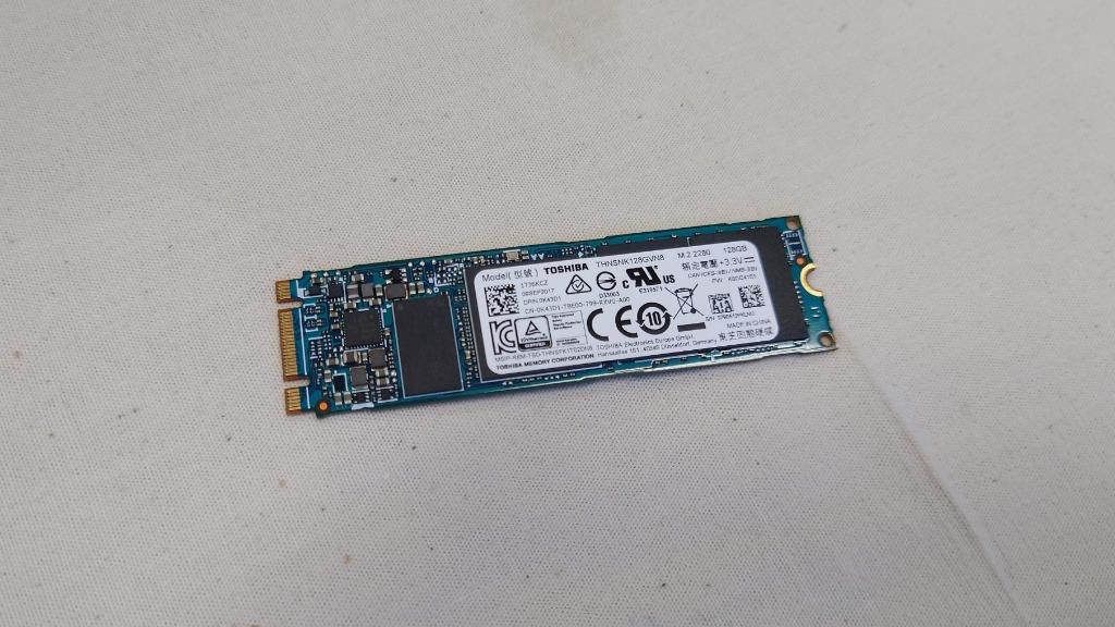 Toshiba M.2 ssd 128GB THNSNK128GVN8 Carousell