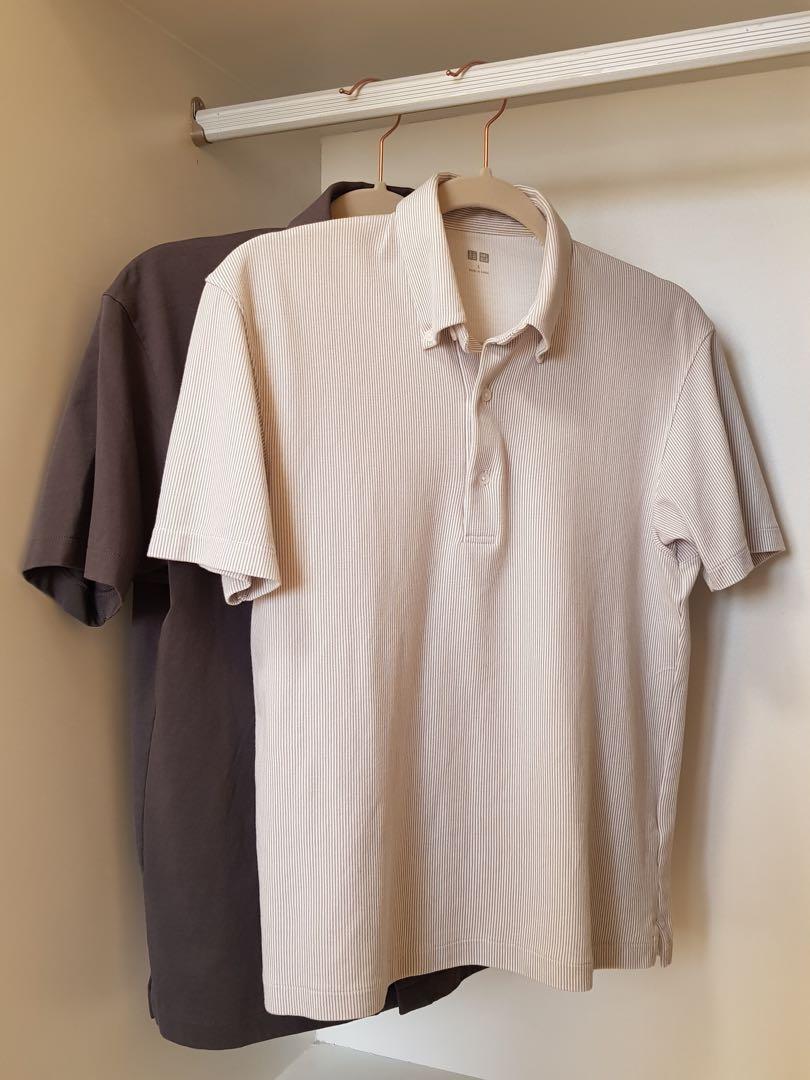 Uniqlo AIRism Pique Short Sleeve Polo Shirt