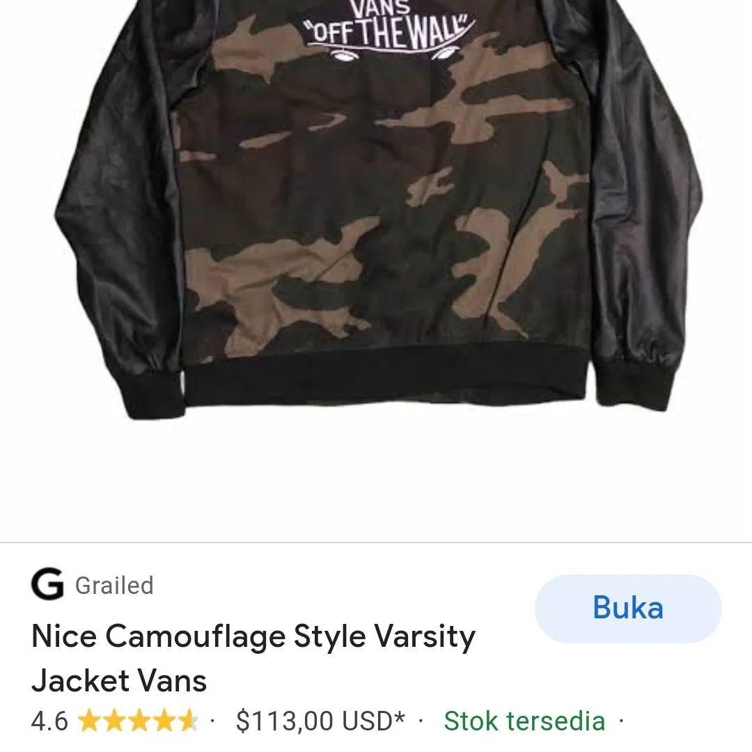 Vans camo varsity jacket cheap