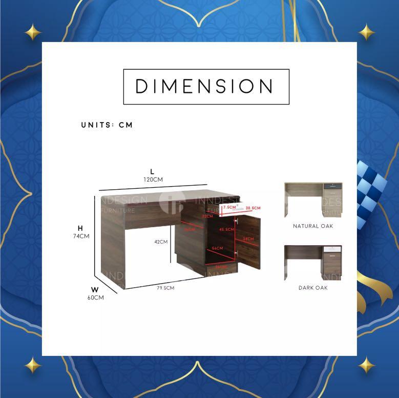 VINO Study Table / Office Desk [FREE DELIVERY AND INSTALLATION