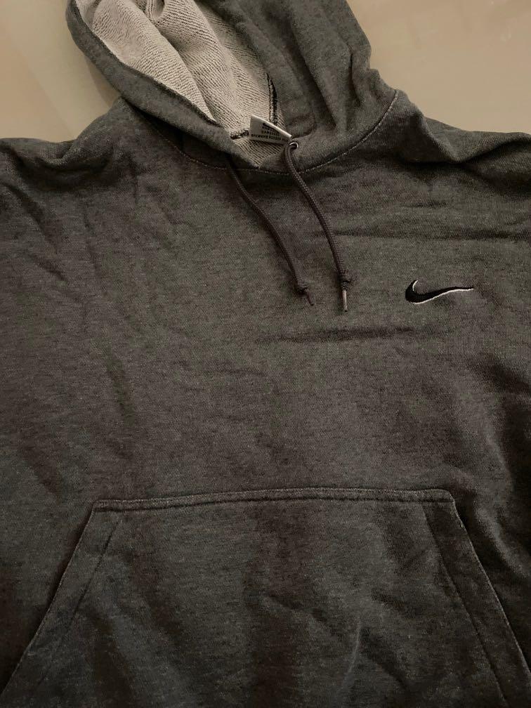 dark grey nike pullover hoodie