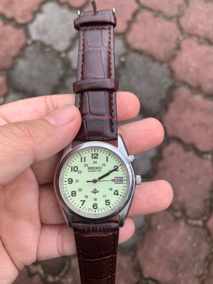Seiko kinetic deals military watch