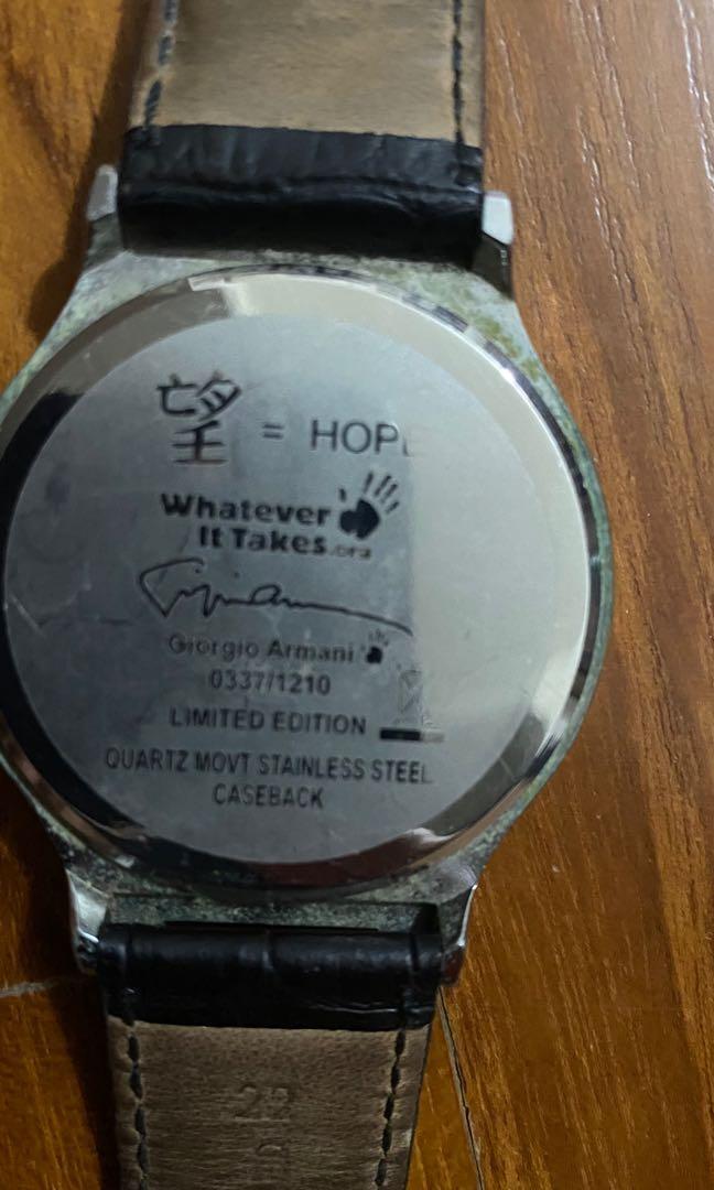 Giorgio armani whatever best sale it takes watch