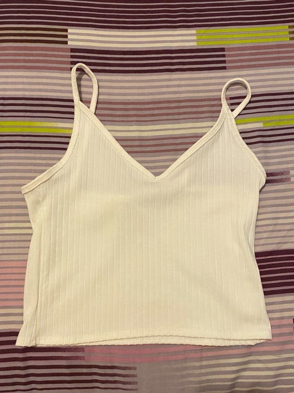 white sleeveless top, Women's Fashion, Tops, Others Tops on Carousell