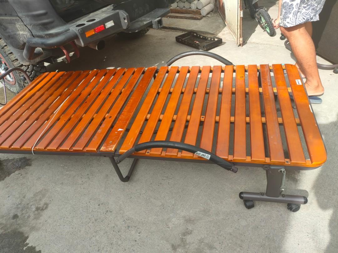 WOODEN FOLDING BED JAPAN SURPLUS, Furniture & Home Living, Furniture