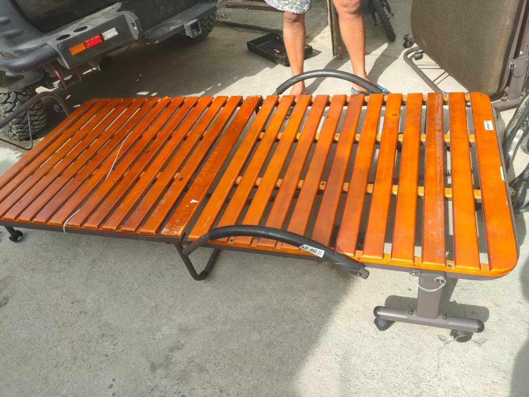 WOODEN FOLDING BED JAPAN SURPLUS, Furniture & Home Living, Furniture