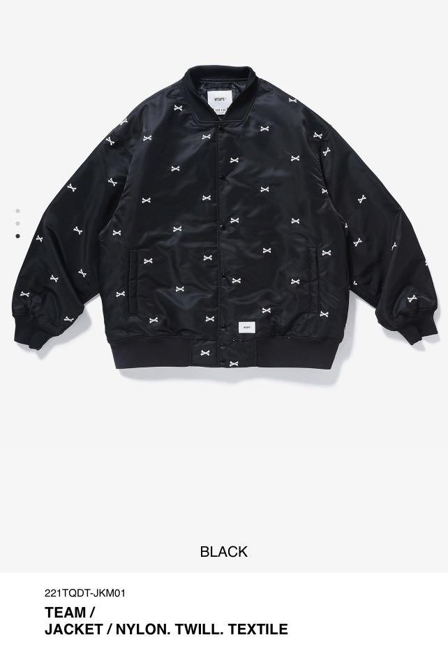 WTAPS 2022SS TEAM JACKET BLACK XLサイズ-