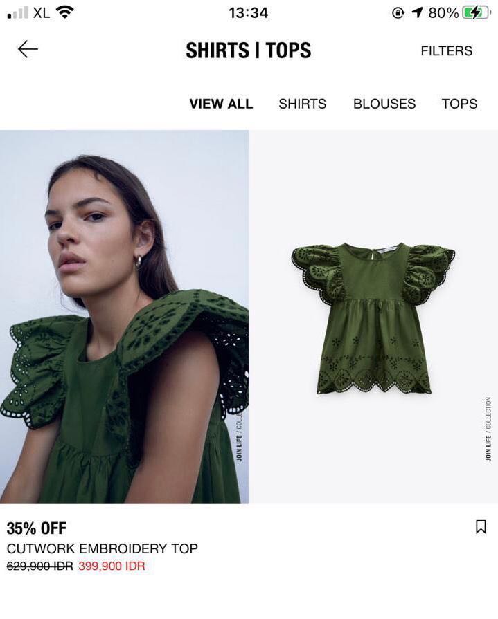 zara new in blouses