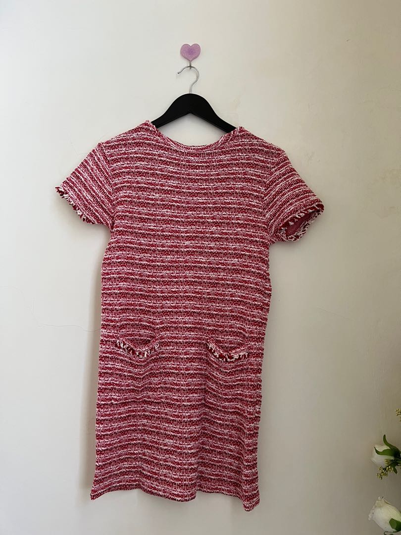 Zara tweed dress girls ( ukuran besar 