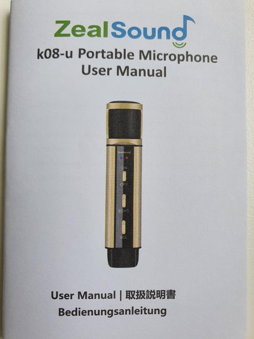 Zealsound condenser microphone, Audio, Microphones on Carousell