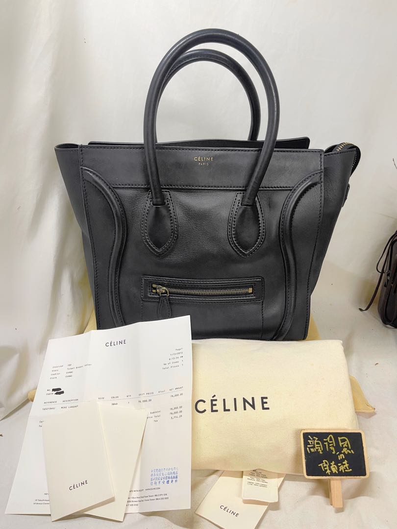Mini luggage handbag celine sale