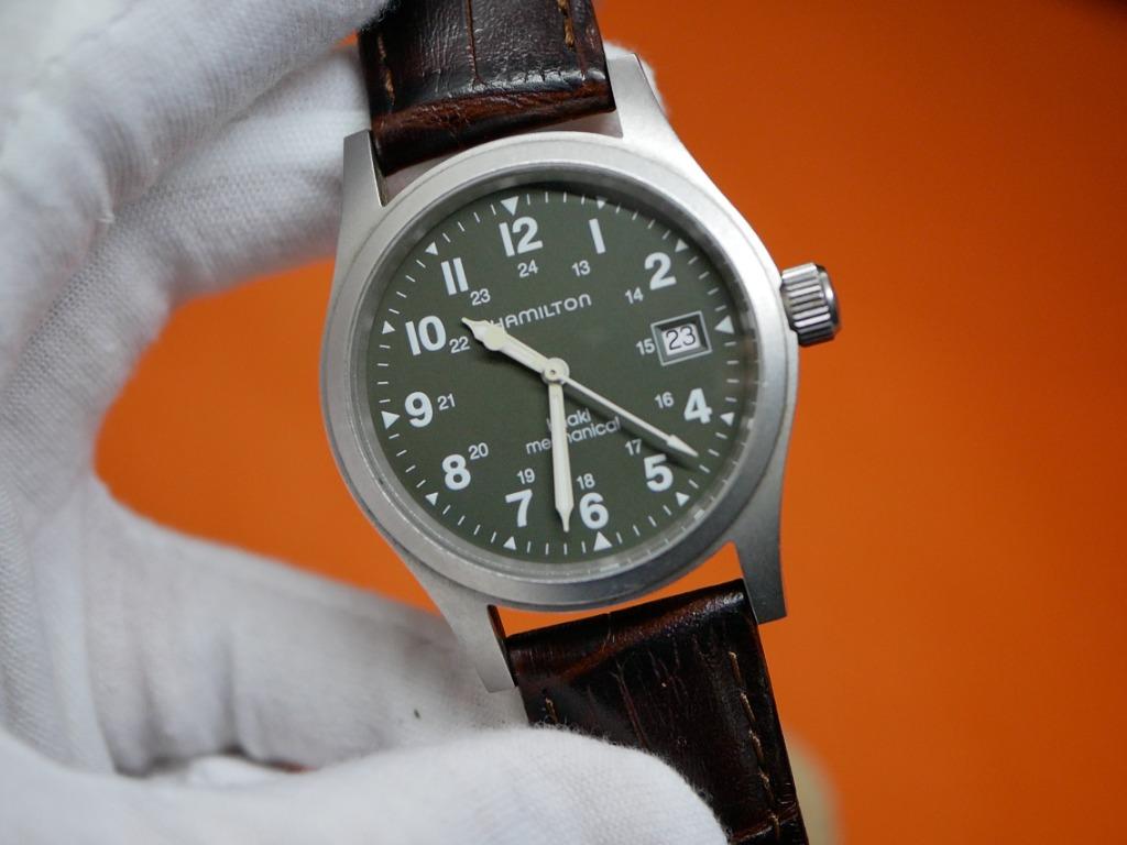 Hamilton khaki field mechanical sale green