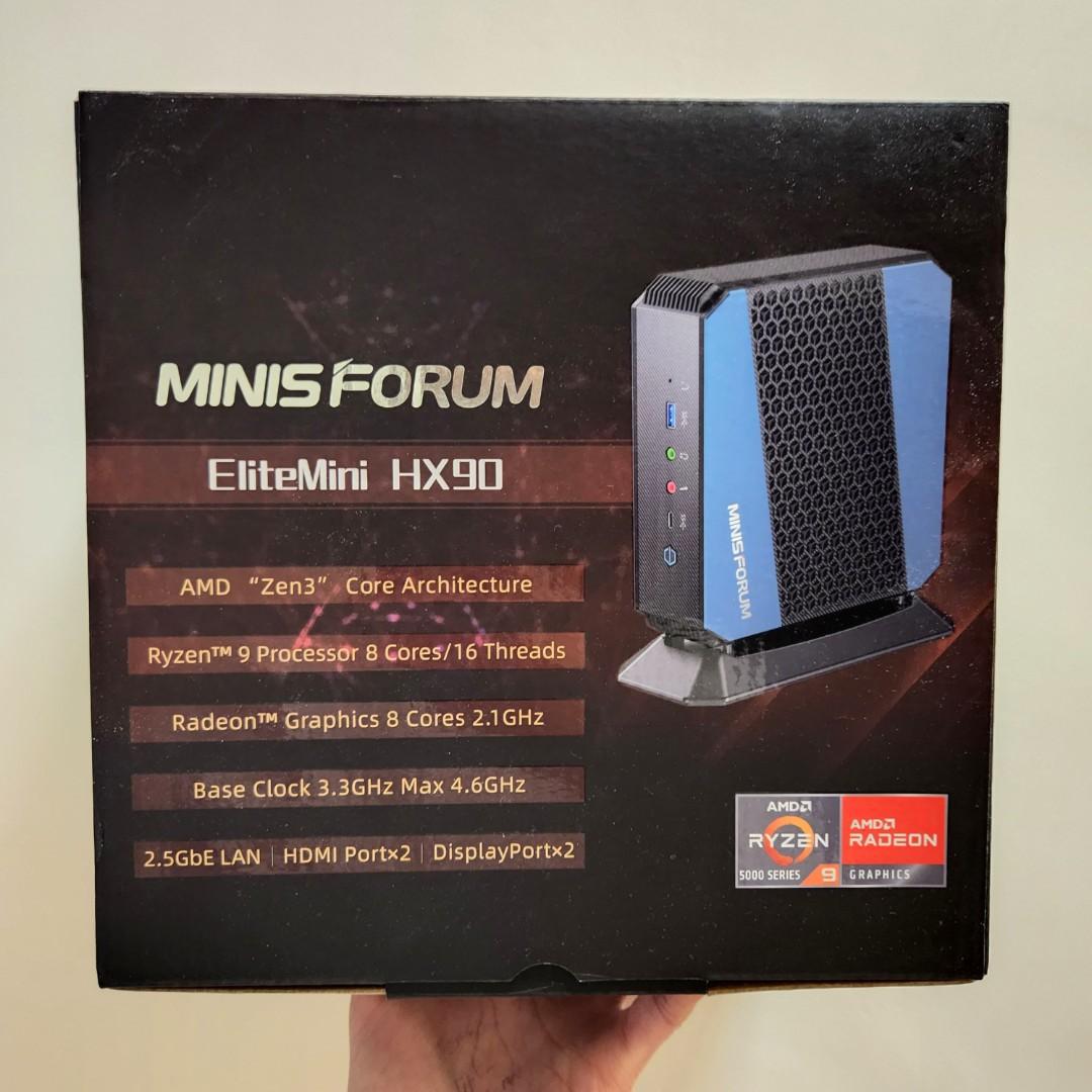 迷你桌上電腦MINISFORUM EliteMini HX90 AMD Ryzen 9 5900HX Mini-Pc 