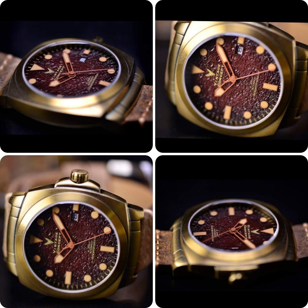 VC Vintage Concept new limited edition luna moon bronze auto automatic watch watches Omega Swatch Sinn Citizen Seiko Casio