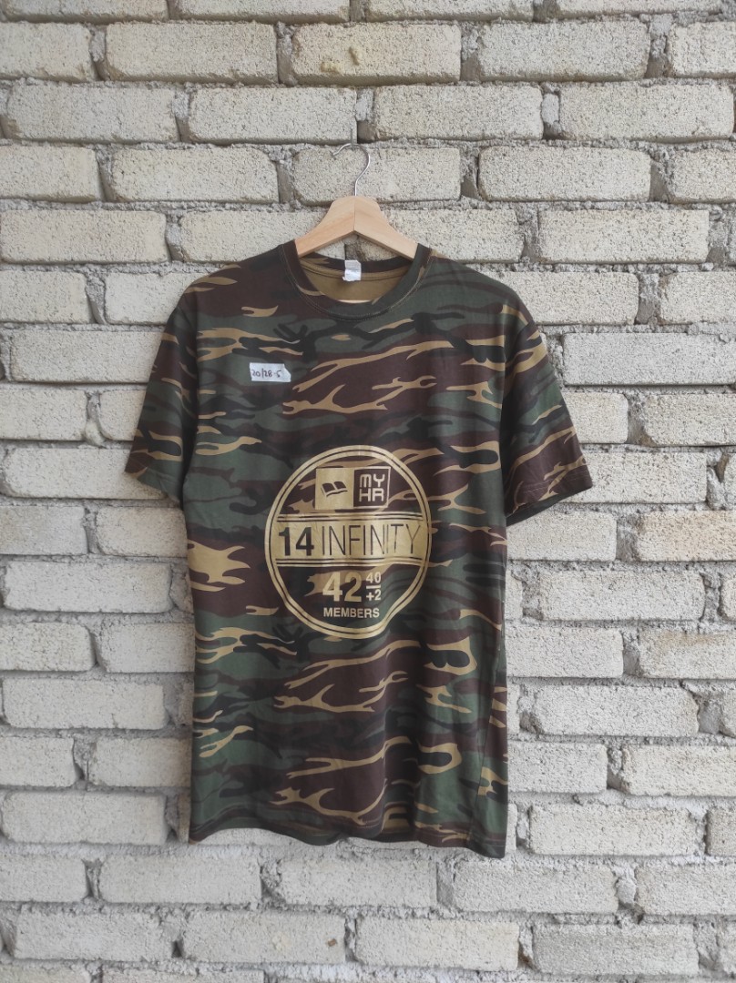 anvil camo camouflage army military askar tshirt, Men's Fashion, Tops ...