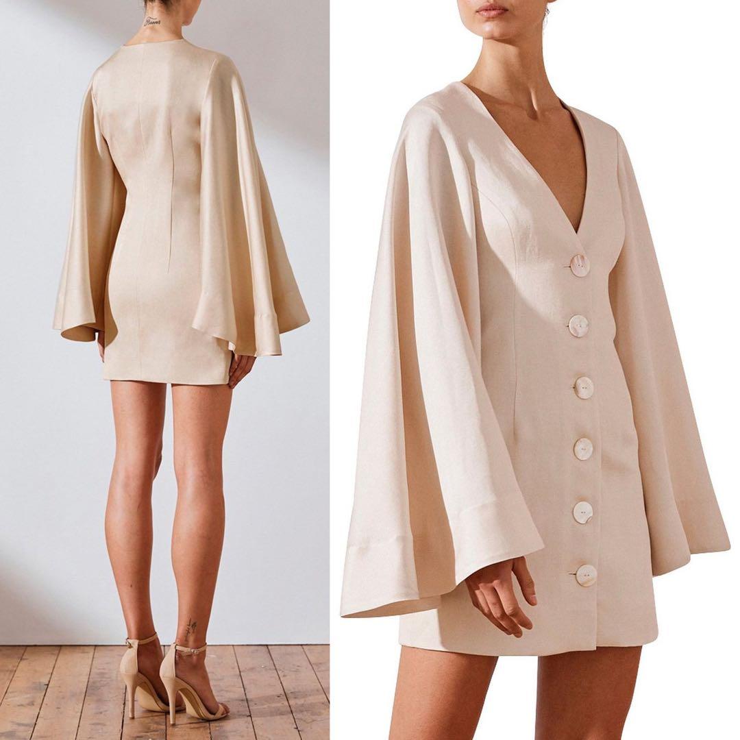 chinese dress ladies Linen-Blend Ruffle Mini Dress  Urban Planet