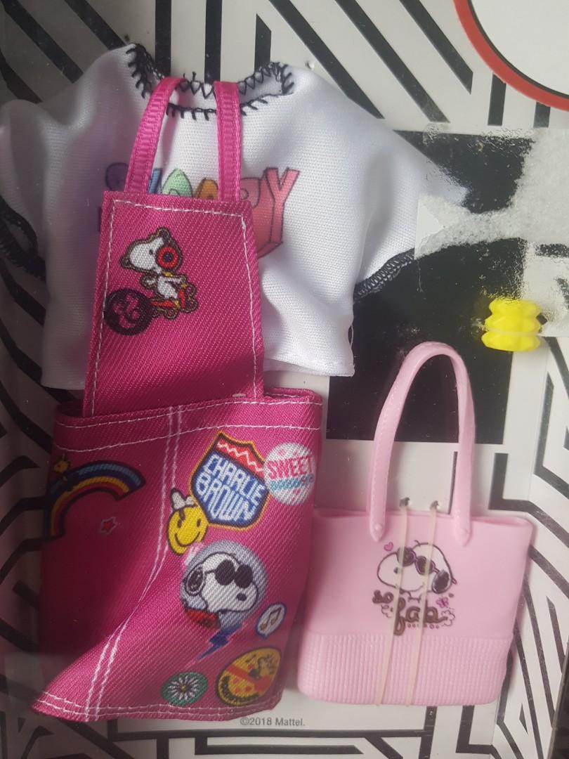 Barbie peanuts fashion pack sales