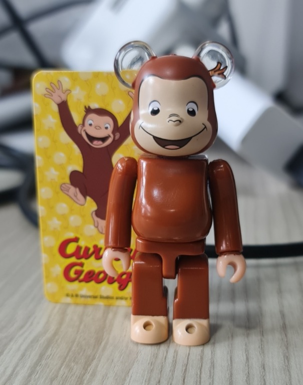 Bearbrick Series 37 Curious George 100 Hobbies Toys Toys