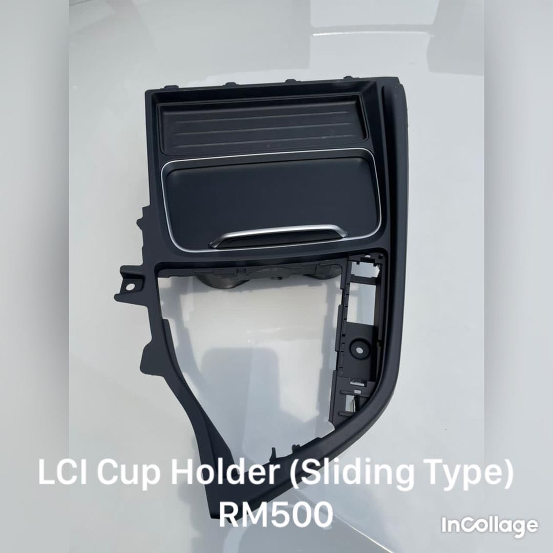 BMW F30 LCI Cup Holder with Slider., Auto Accessories on Carousell