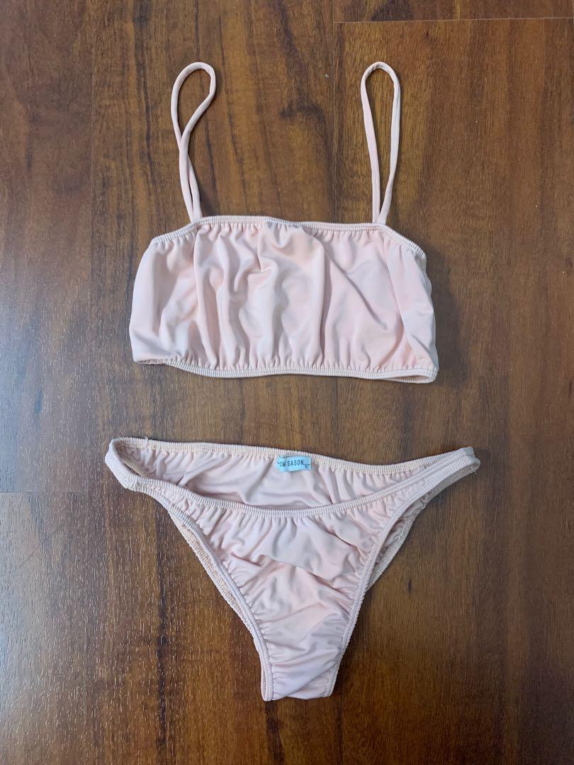 Boom Sason Bikini Set in Blush, Women's Fashion, Swimwear, Bikinis
