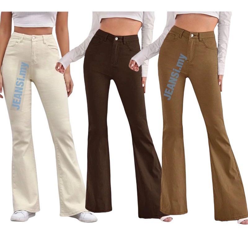 brown bootcut pants, Women's Fashion, Bottoms, Jeans & Leggings on Carousell