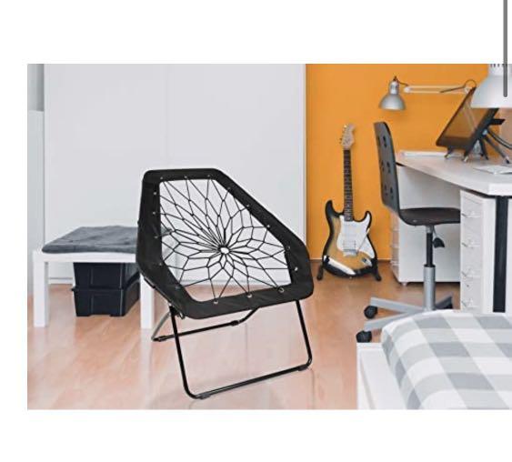 Bunjo Chair Bungee Hexagon Chair Black Furniture Home Living